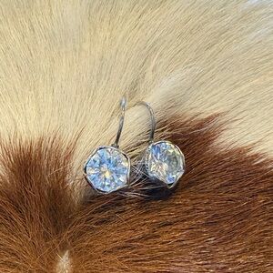 Silpada Queen for a day Silver Crystal Drop Earrings